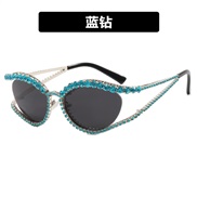 ( blue )damond hollowY sunglass occdental stylens sunglass fashon personalty woman Sunglasses