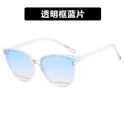 ( transparent frame  blue  Lens ) sunglass Korean style fashon woman Sunglasses sunglass