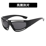 ( bright black gray  Lens )occidental styleY sport sunglass Outdoor sunglass personality hollow Sunglasses