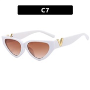 ( while  tea )V samll three cat sunglass fashon trend Sunglasses sunglass woman