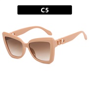 ( pink tea )cat sunglass chan ant-ultravolet Sunglassesns retro sunglass