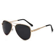 (  gold frame  gray  Lens )man Sunglasses polarzed lght sunglass woman style hgh
