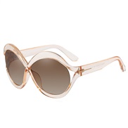 ( tea  frame  tea  Lens )fashon hollow sunglass woman occdental style Sunglasses samllsunglasses Outdoor