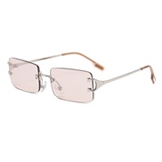 ( silver frame Coffee c)occdental style sde cut sunglass man woman retro Sunglasses personalty samll