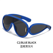 ( blue  frame  Black grey  Lens ) Sunglasses occdental style style personalty sunglass