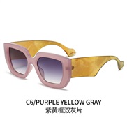 ( purple frame  gray  Lens )occdental style Sunglasses woman fashon sunglass man