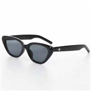( Black frame  gray  Lens )high sunglass womangm personality Sunglasses cat occidental style man