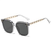( gray  frame Gold)fashon Sunglasses woman black hghns sunglass personalty sunglass
