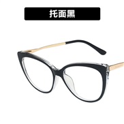 ( blue  )occdental style retro cat Metal spectacles Ant blue lght woman