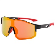 (P Black frame  red )Outdoor sport trend polarzed lght sunglass man woman occdental style Colorful
