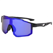 (P Black frame  blue )Outdoor sport trend polarzed lght sunglass man woman occdental style Colorful