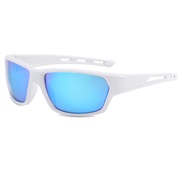 (  while frame blue ) lady Outdoor sport ant-ultravolet Sunglasses man style sunglass