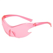( purple frame  pink Lens )Y man woman personalty sunglass Colorful occdental style Sunglasses