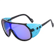(  frame  blue ) sport style sunglass trend sunglass personalty Outdoor Sunglasses