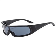 ( Black frame  gray  Lens )fashion Sunglasses anti-ultravioletsunglasses personality Outdoor sunglass