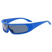 ( blue  frame  gray  Lens )fashon Sunglasses ant-ultravoletsunglasses personalty Outdoor sunglass