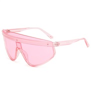 (  purple frame  pink Lens ) occdental style sport sunglass  man woman Colorful Sunglasses  personalty