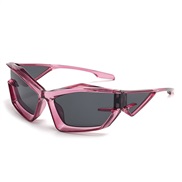 ( transparent purple  gray  Lens )occdental style sunglass Y Sunglasses sunglass