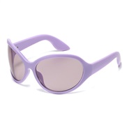 ( purple  frame  purple  Lens )Y super sunglass occdental style personaltyns sunglass Sunglasses woman