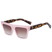 ( purple frame  tea  Lens  leopard print) sunglass temperament fashon bref man lady style cat Sunglasses