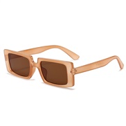 ( tea  tea  Lens )fashon sunglass woman trend transparent personalty Sunglasses style