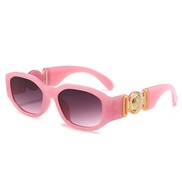 ( pink gray  Lens )occdental style personalty sunglass samll Sunglasses trend sunglass
