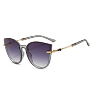 ( gray  frame  gray  Lens ) cat sunglass occdental style personalty all-Purpose Sunglasses woman sunglass