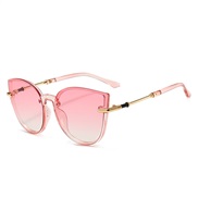 ( purple frame  pink Lens ) cat sunglass occdental style personalty all-Purpose Sunglasses woman sunglass