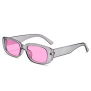 ( transparent grey pink Lens )personalty samll sunglass occdental style all-Purpose lady Sunglasses sunglass