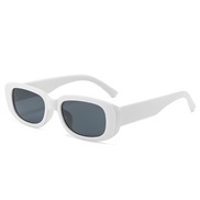 ( while frame gray  Lens )personalty samll sunglass occdental style all-Purpose lady Sunglasses sunglass