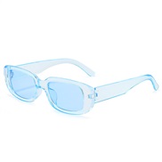 ( blue  frame  blue  Lens )personalty samll sunglass occdental style all-Purpose lady Sunglasses sunglass