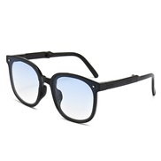 ( Black frame  blue  Lens ) sunglass woman style Sunglasses man ant-ultravolet