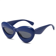 ( blue  frame  Black grey  Lens )multcolor sunglass  occdental stylens sunglass