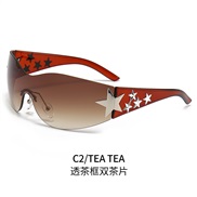 ( tea  tea  Lens )Y Sunglasses  occdental style personalty Outdoor sunglass
