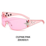 ( pink pink Lens )Y Sunglasses  occdental style personalty Outdoor sunglass