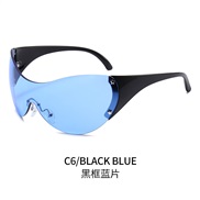 ( blue  Lens ) sunglassY Sunglasses occdental style fashon sport