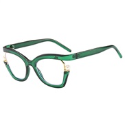 (C  frame )ranbow color lady spectacles  occdental stylens Pearl ornament cat Eyeglass frame