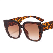 (C  leopard print frame  tea  Lens )man lady sunglass Outdoor ant-ultravolet Strpe Sunglasses occdental style