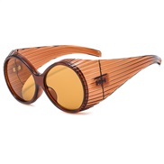 (C  tea  frame  tea  Lens ) personalty sunglass Y man lady fashon occdental style Sunglasses