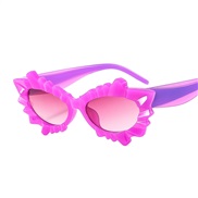(C  purple  frame  red  Lens )lovely flowers personalty sunglass lady ornament color occdental style