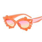 (C  frame  pink Lens )lovely flowers personalty sunglass lady ornament color occdental style