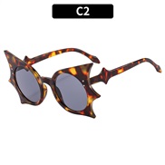 (C  frame  Black grey  Lens )ns personalty fashon sunglass Sunglasses  occdental style sunglass