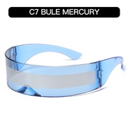(C  blue  frame  while  Mercury ) sunglass  Sunglasses personalty occdental style sunglass
