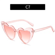 (C  purple frame  pink Lens  gold  pink) multcolor love sunglass  personalty Sunglasses occdental style sunglass