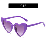 (C  purple  frame  purple  Lens ) multcolor love sunglass  personalty Sunglasses occdental style sunglass
