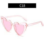 (C  purple frame  pink Lens ) multcolor love sunglass  personalty Sunglasses occdental style sunglass