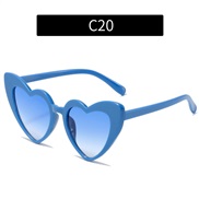 (C   blue  frame  blue  Lens ) multcolor love sunglass  personalty Sunglasses occdental style sunglass