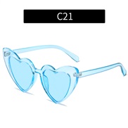 (C  blue  frame  blue  Lens ) multcolor love sunglass  personalty Sunglasses occdental style sunglass