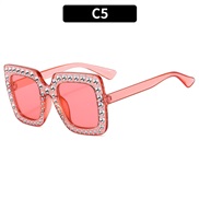 (C  purple frame  pink Lens )chldrenblng sunglass fashon samll Sunglasses sunglass