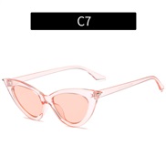 (C  purple frame  pink Lens )occdental style fashon cat sunglass  personaltyns Sunglasses sunglass